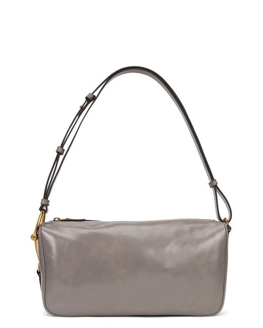 Gucci Metallic Shoulder Bag Smooth Leather Calf Skin Handbags