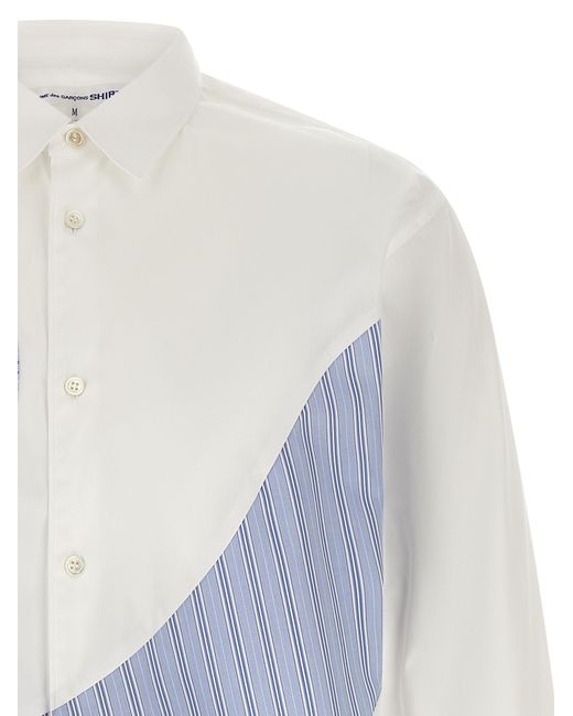 Comme des Garçons Blue Insert Shirt for men