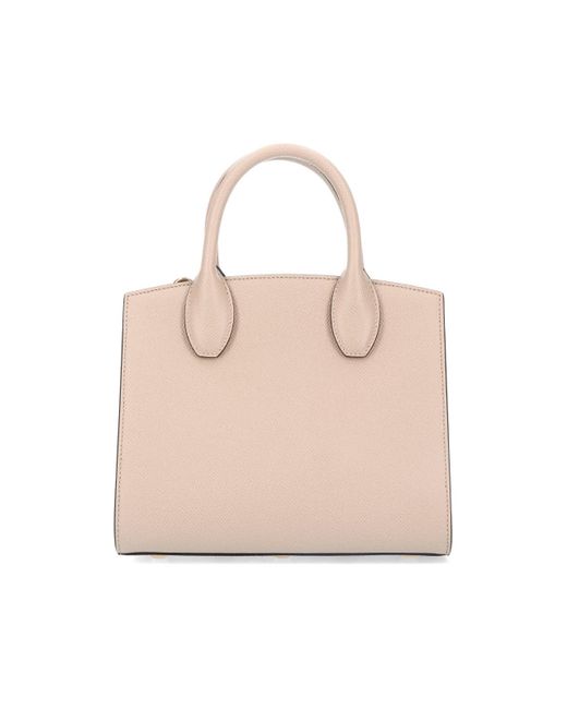 Ferragamo Pink 'studio Box S' Handbag
