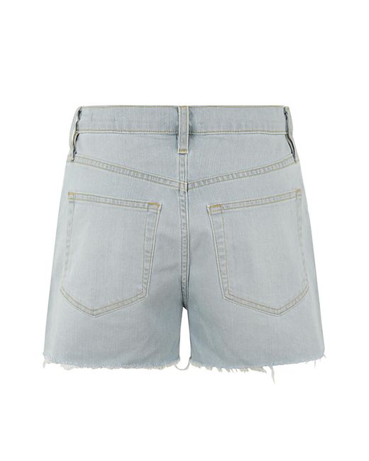 FRAME Gray Le Brigette Short Raw After