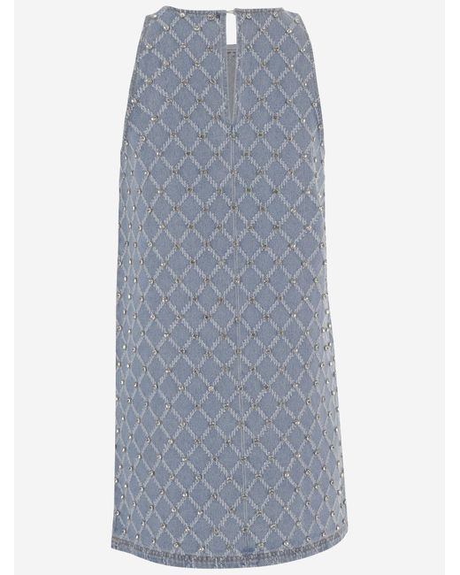 Pinko Blue Cotton Dress