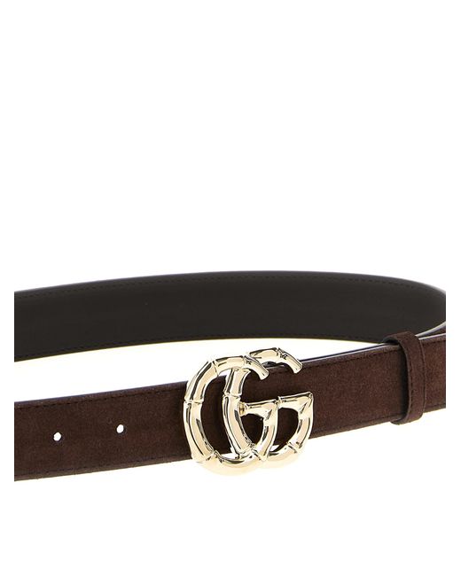 Gucci White 'Gg Marmont' Belt