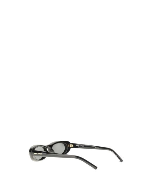 Saint Laurent White Tortoiseshell Sunglasses Acetate; Nylon