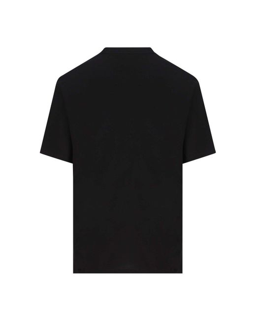 Prada Logo Printed Short-sleeved T-shirt in Black for Men | Lyst