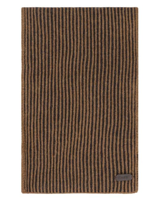 Moorer Brown Hobart Wool And Cashemre Scarf for men