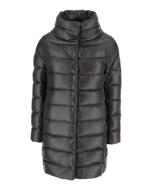 Herno Gray Down Jacket Dora Polyamide Puffer
