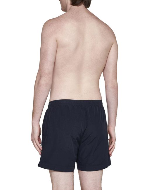 C P Company Blue Utility Pocket Swim Shorts for men