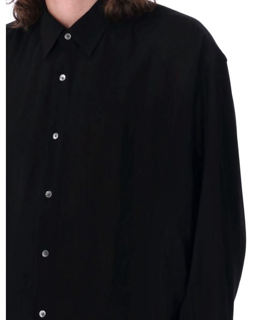 AMI Black Boxy Shirt for men