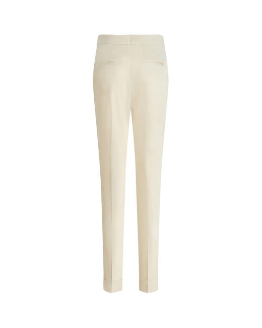 Etro White Cropped Stretch Trousers