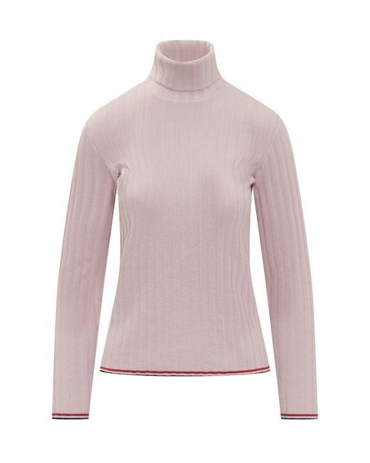 Thom Browne Pink Turtleneck Sweater