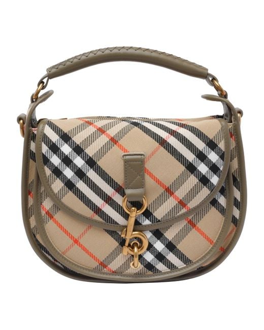 【送料&関税込】Burberry b Clip Small Handbag Burberry B Clip Small Handbag in Brown | Lyst
