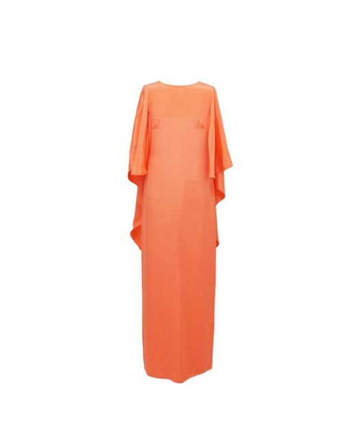 Max Mara Pianoforte Orange Baleari Dress