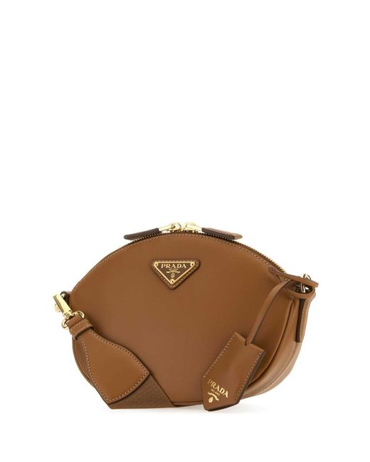 Prada Brown Mini Leather Shoulder Bag