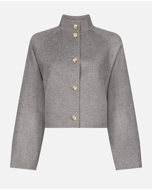 Loulou de Saison Gray Nyma Cropped Jacket