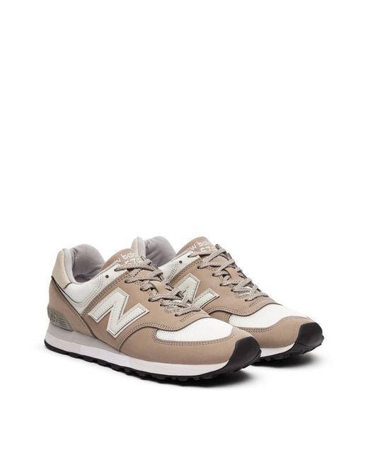 New Balance White 576 Toasted Nut Made for men