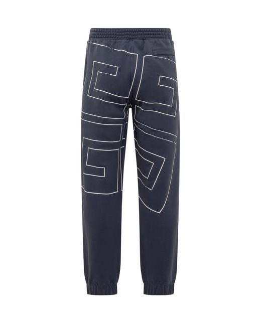 Givenchy Blue Jogging Pants With 4g for men