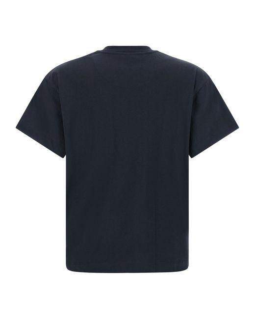 Jil Sander Blue Cotton T-Shirt