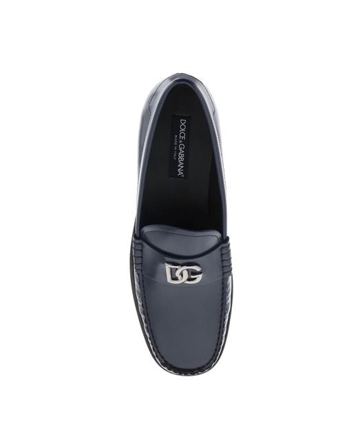 Dolce & Gabbana Blue City Blanco Loafers for men