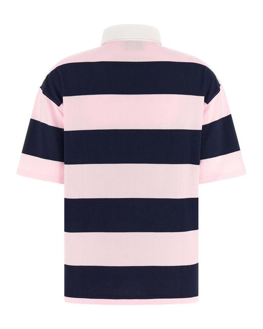 Coperni Blue Striped Polo Shirt