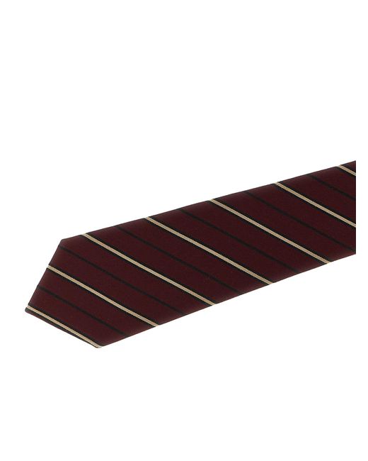 Saint Laurent Purple Striped Tie for men