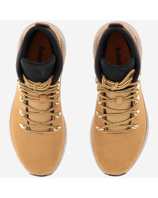 Timberland Brown Sprint Trekker Leather Sneakers for men
