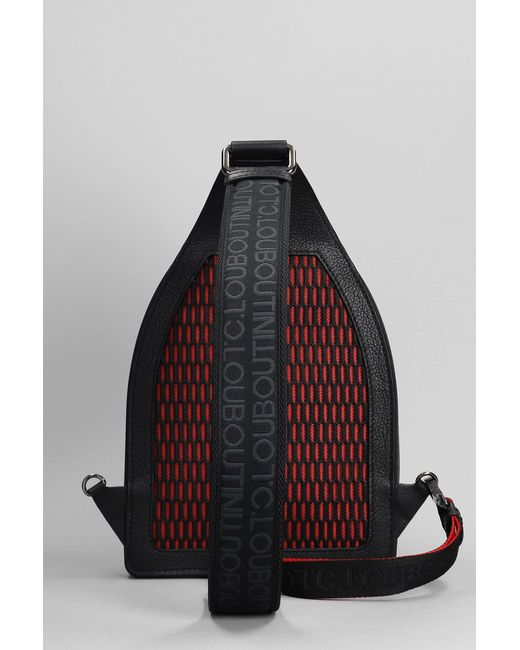 Christian Louboutin Black Loubifunk Backpack for men