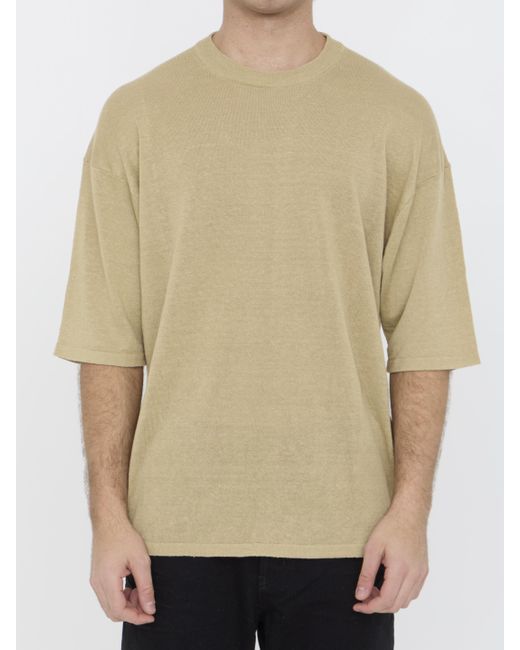 Roberto Collina Natural Linen Jumper for men