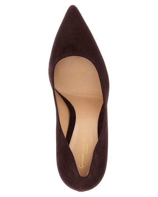 Gianvito Rossi Brown Suede Leather High Heel Pumps