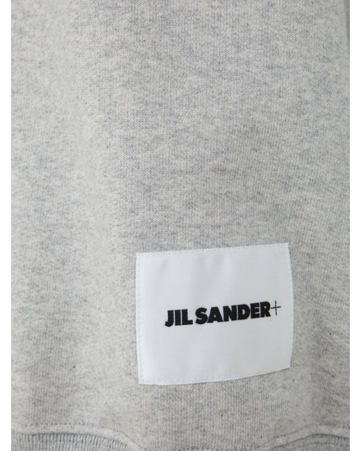 Jil Sander Gray Crew Neck Sweatshirt T-shirt for men