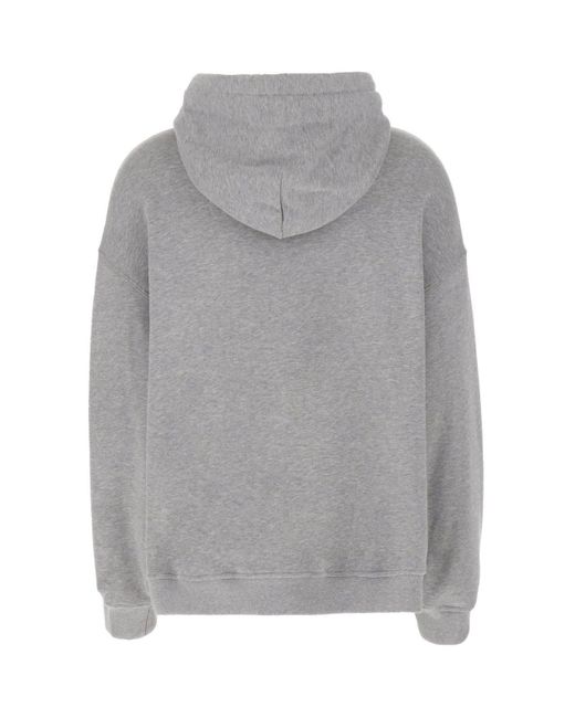 Versace Gray Hooded Sweatshirt With