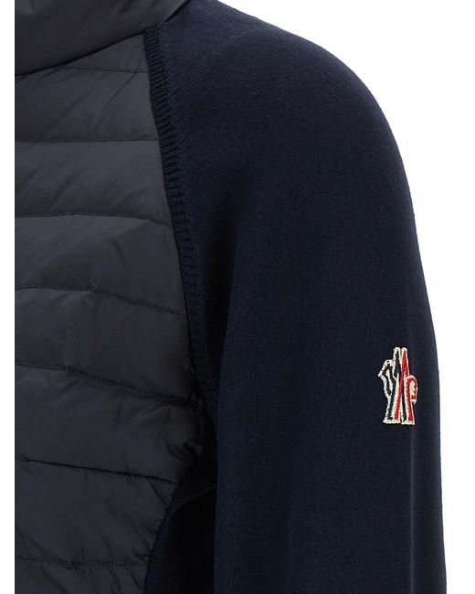 Moncler Blue Padded Cardigan