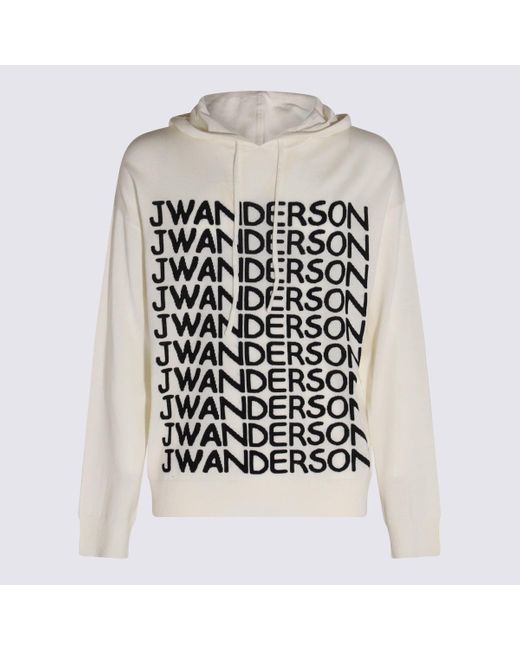 J.W. Anderson White And Wool Sweatshirt for men