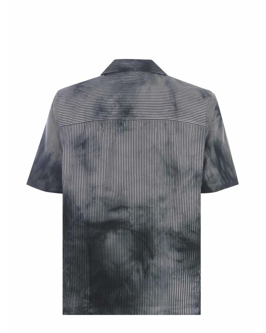 DIESEL Gray Bowling Shirt "Trucker" for men