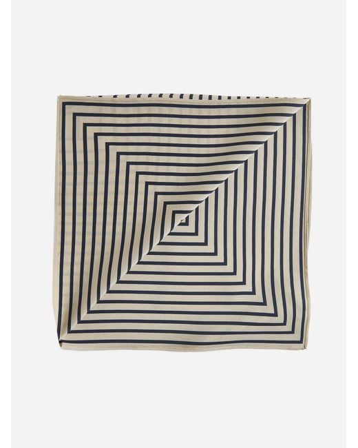 Totême  Black Signature Monogram Silk Scarf