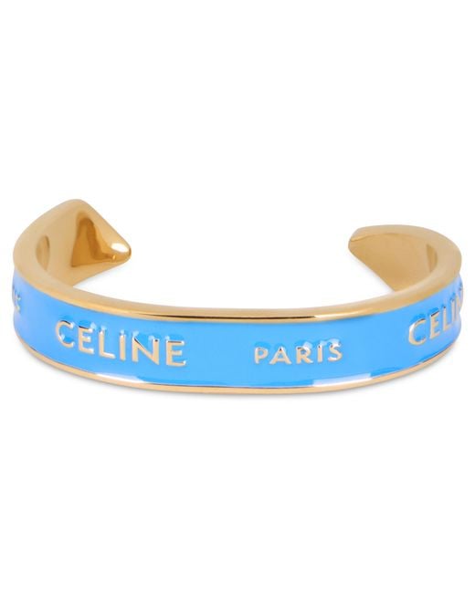 Céline Blue Bracelet Rigid With Enamel Brass Bracelets