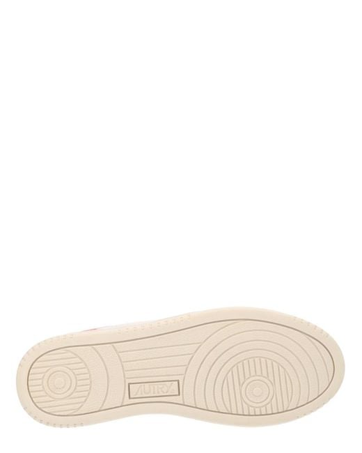 Autry Natural Medalist Low Sneaker Suede Cow Leather Trainers