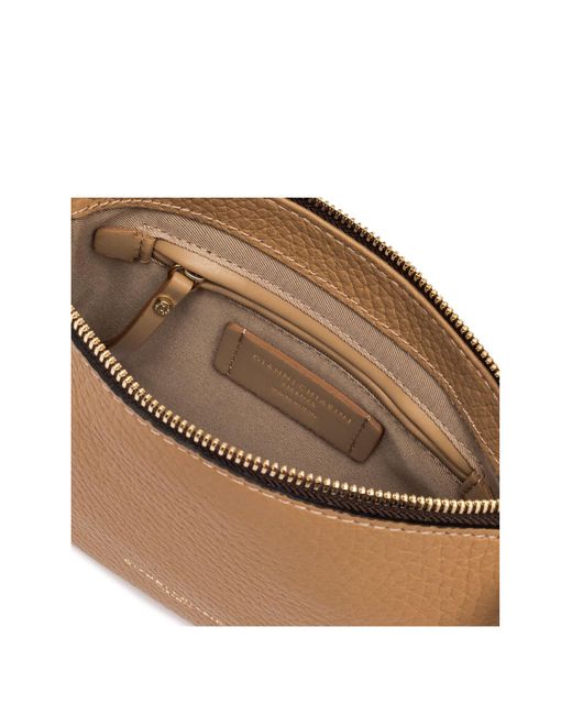 Gianni Chiarini Natural Brooke Leather Clutch Bag