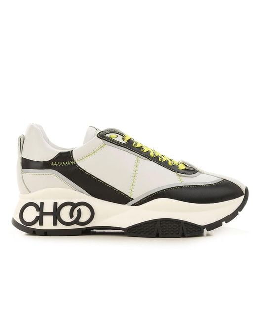 Jimmy Choo Leather Sneakers in Black for Men | Lyst