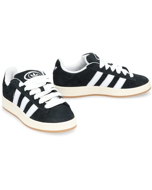 Adidas Black Campus 00s Leather Low-top Sneakers for men