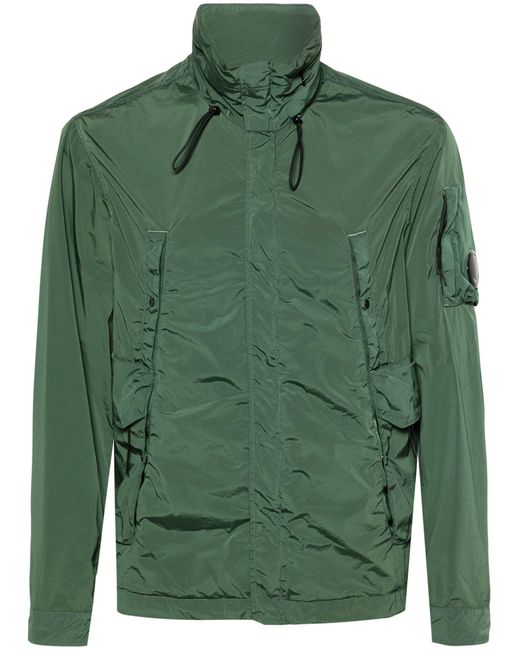 C P Company Green Lens-detail Hooded Jacket for men