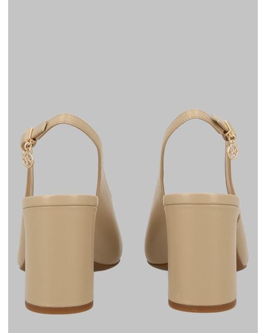MICHAEL Michael Kors Natural Slingback Pumps Piper Flex Cow Leather