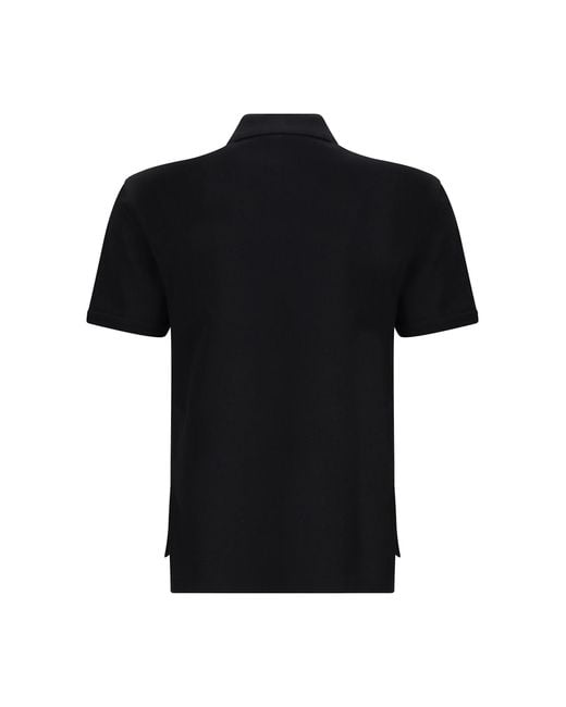 Givenchy Black Cotton Polo Shirt for men