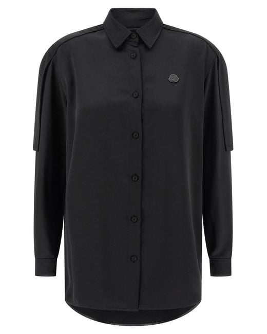 Moncler Genius Black Polyester Blouse