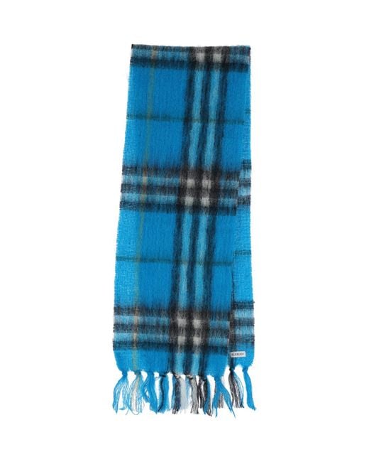 Burberry Blue Check Scarf