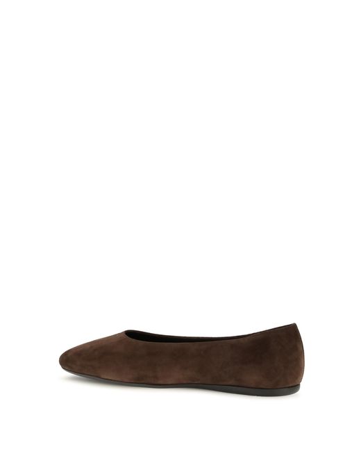 Prada White Suede Leather Ballerinas