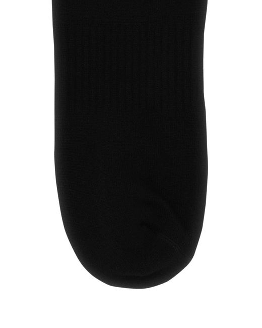 Marcelo Burlon Black Stretch Cotton Blend Socks for men