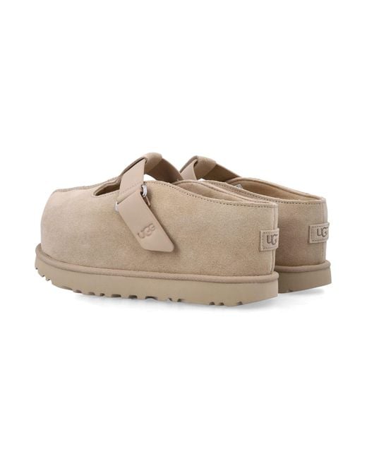 Ugg Natural Goldenstar Hi Suede Clog
