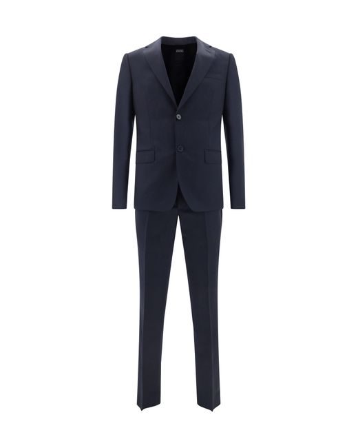 Zegna Blue Suits for men
