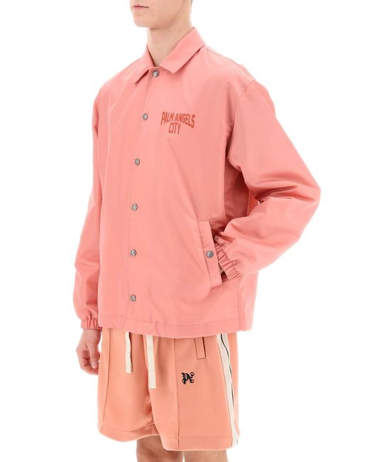 Palm Angels Pink Outerwears for men
