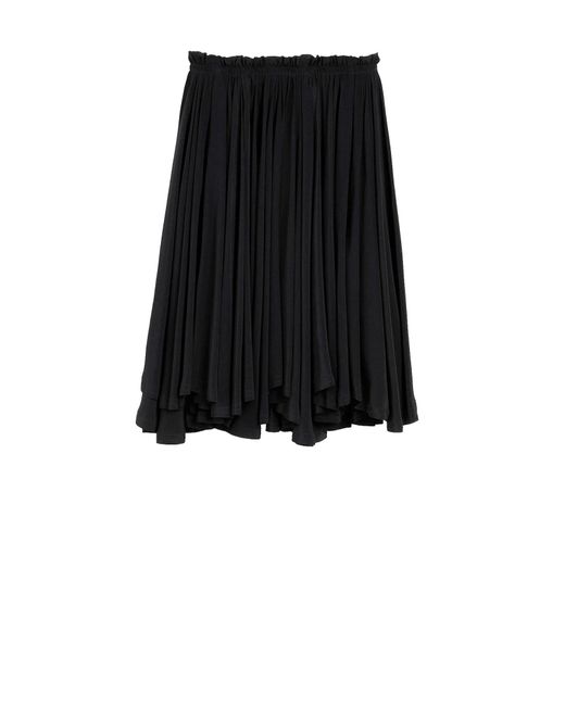 AMI Black Ami Skirts Main Material Acetate